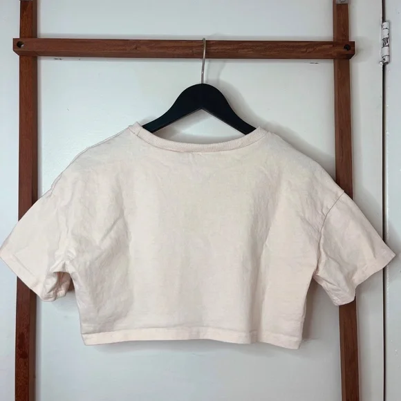 Embroidered Cropped Tee - Picture 3 of 3